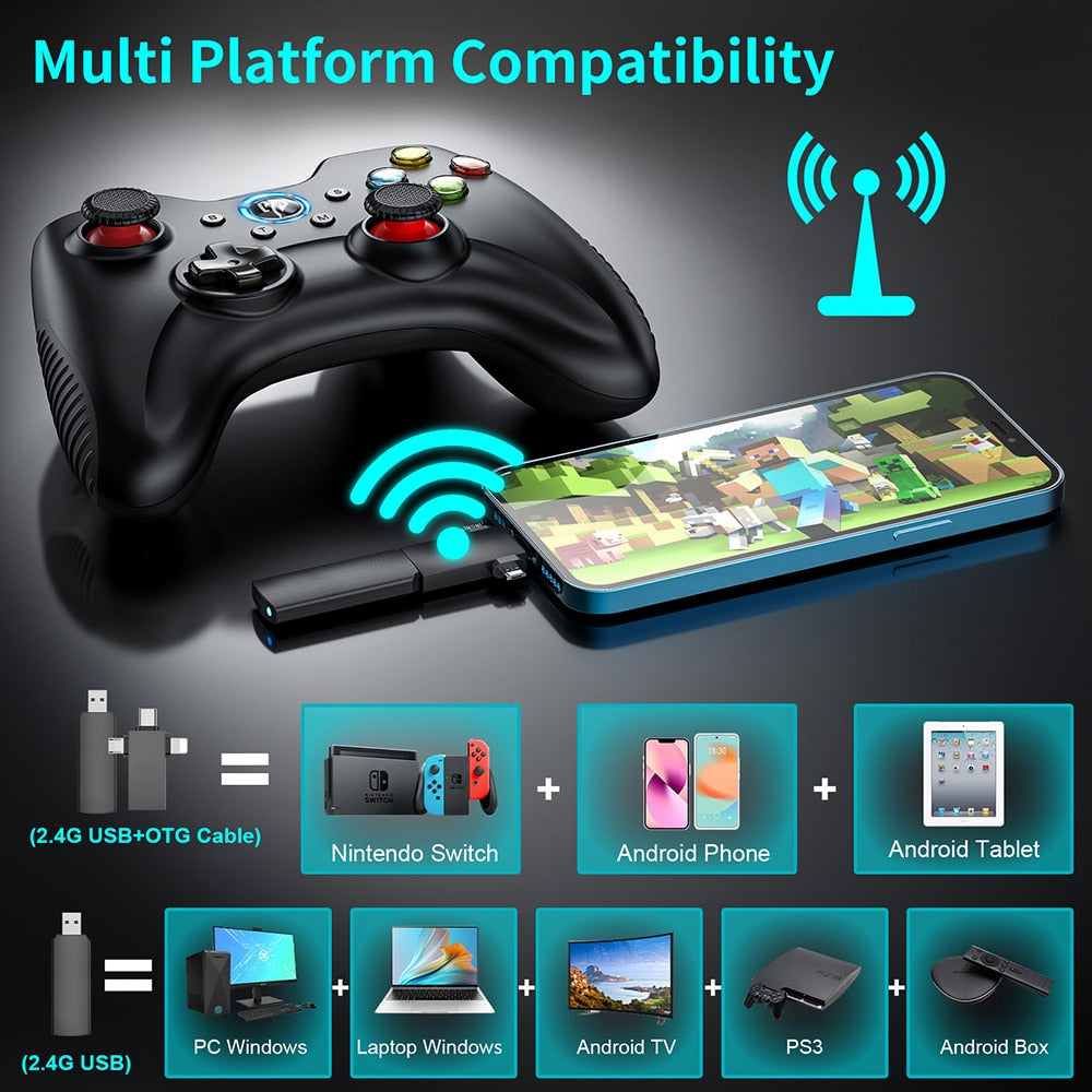 2PCS EasySMX KC-8236 Wireless Gamepad