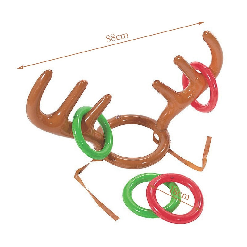 Christmas Game Inflatable Reindeer Antler Hat