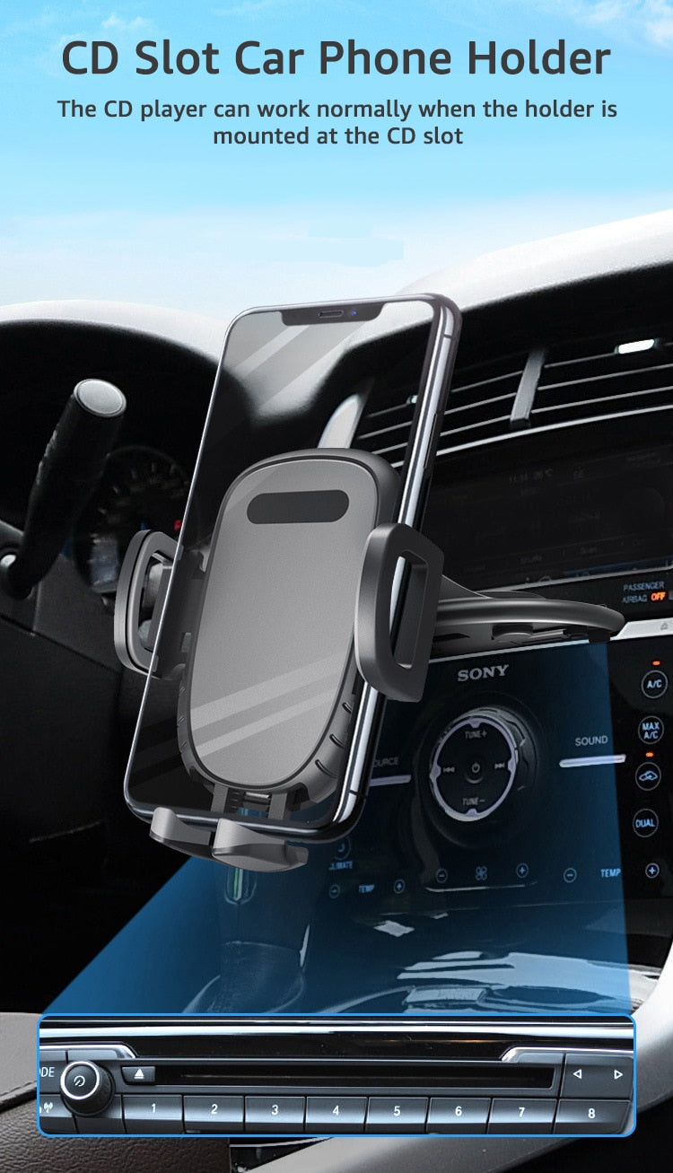 The car phone stand rotates 360 degrees