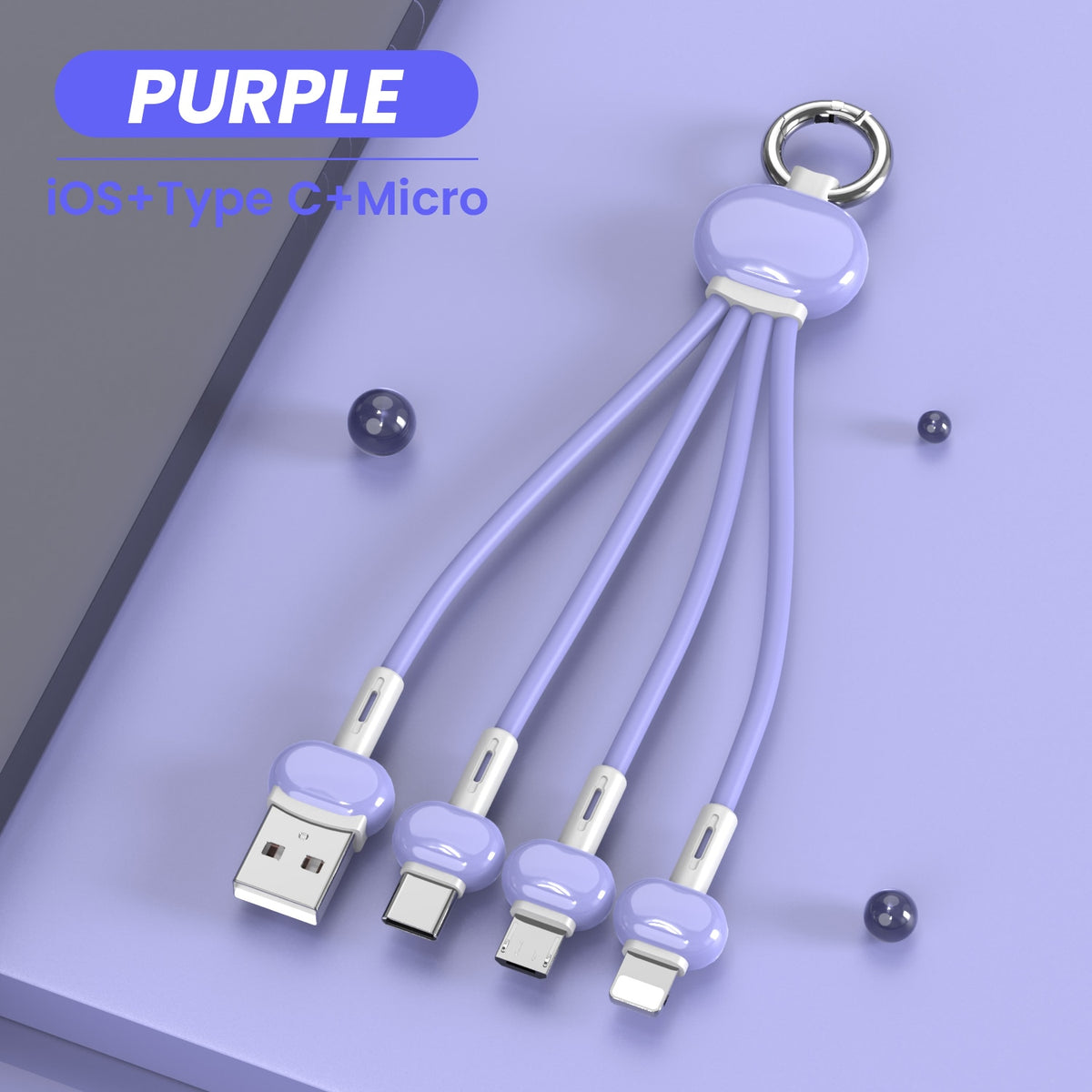 Multiple cell phone charging cables