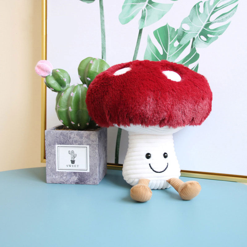 Cute mushroom pillow stuffed animal