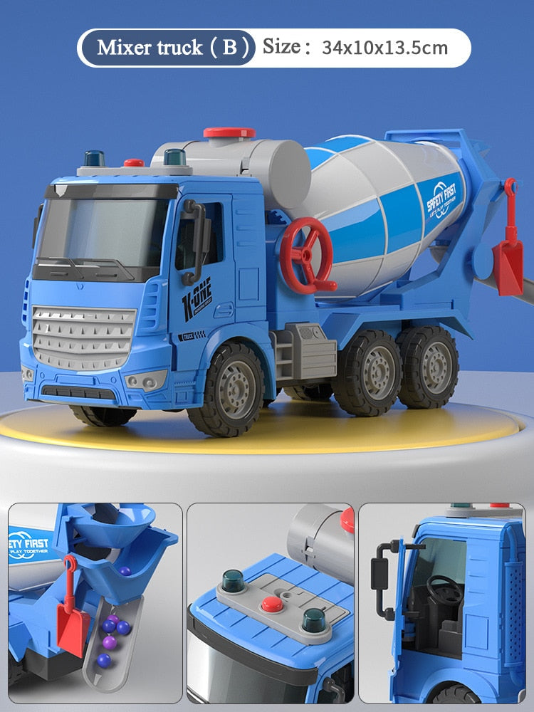 Construction truck concrete toy truck