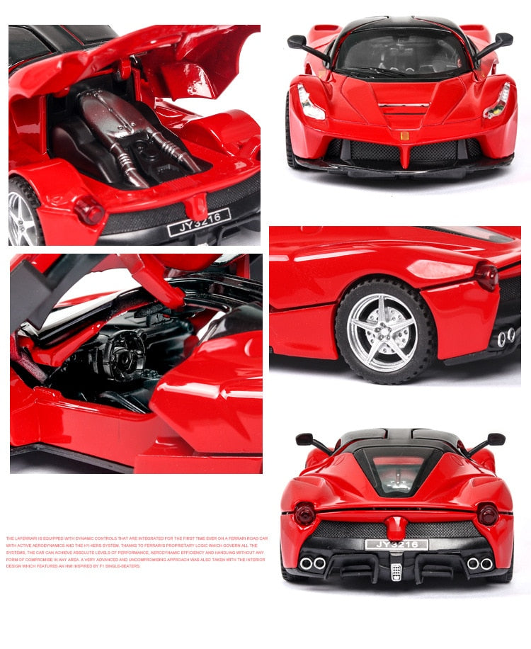 1:32 Ferraris Laferrari Alloy Sports Car Model Diecasts