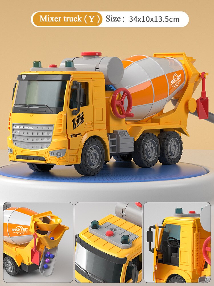 Construction truck concrete toy truck