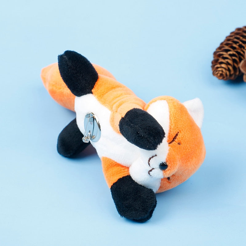 Little Fox doll cartoon plush brooch