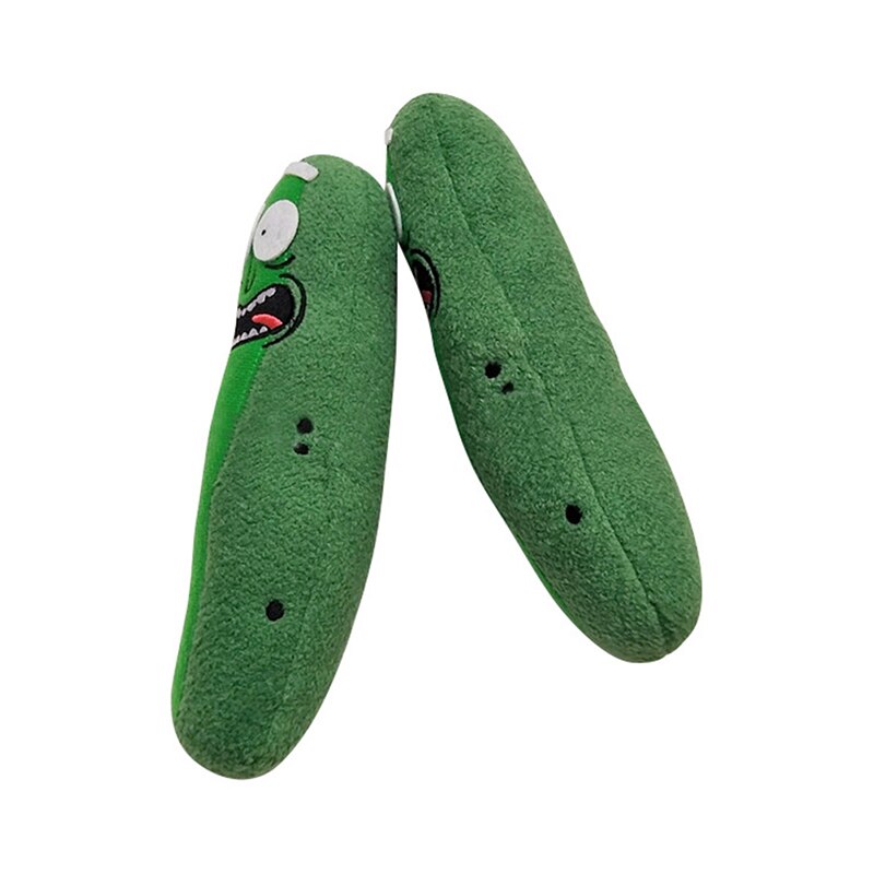 1PC Cute Pickle Rick 20cm Plush Stuffed Doll Funny Soft