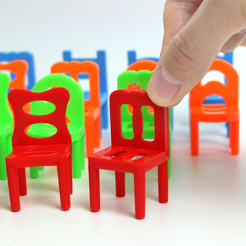 New 18pcs Mini Chair Balance Blocks Toy