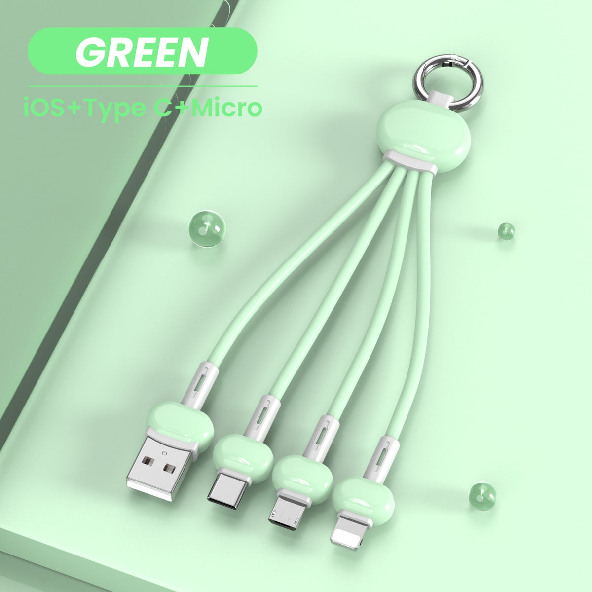 Multiple cell phone charging cables