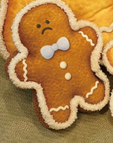 Gingerbread man Fan happy pillow cushion