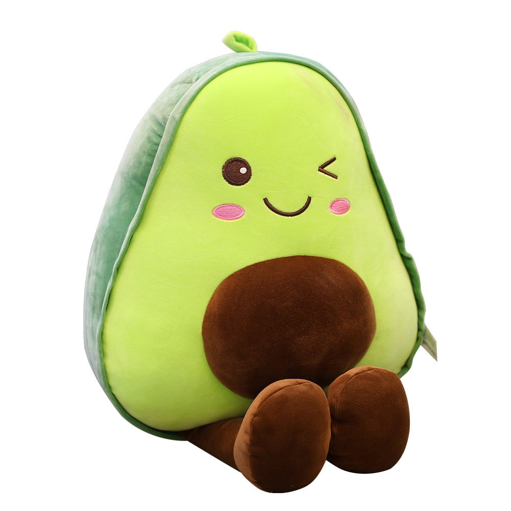 3D stuffed avocado toy