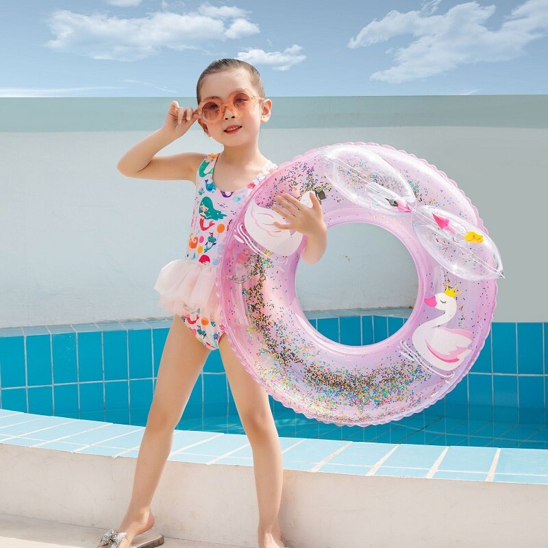 Rooxin 3D Swan Inflatable Pool