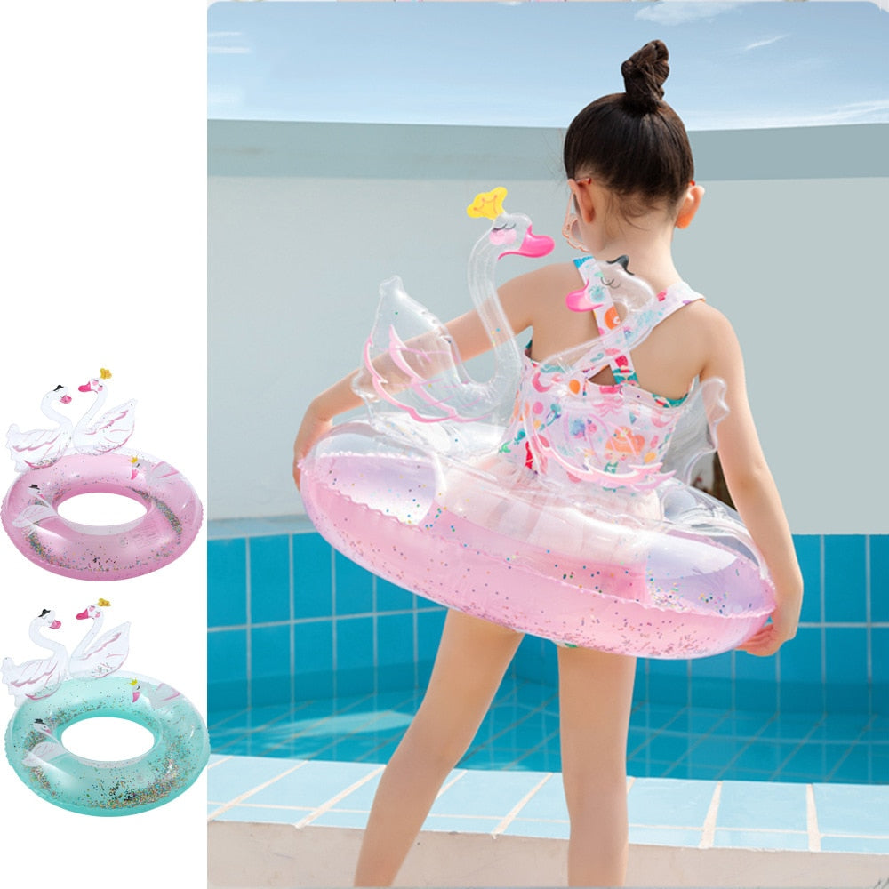 Rooxin 3D Swan Inflatable Pool