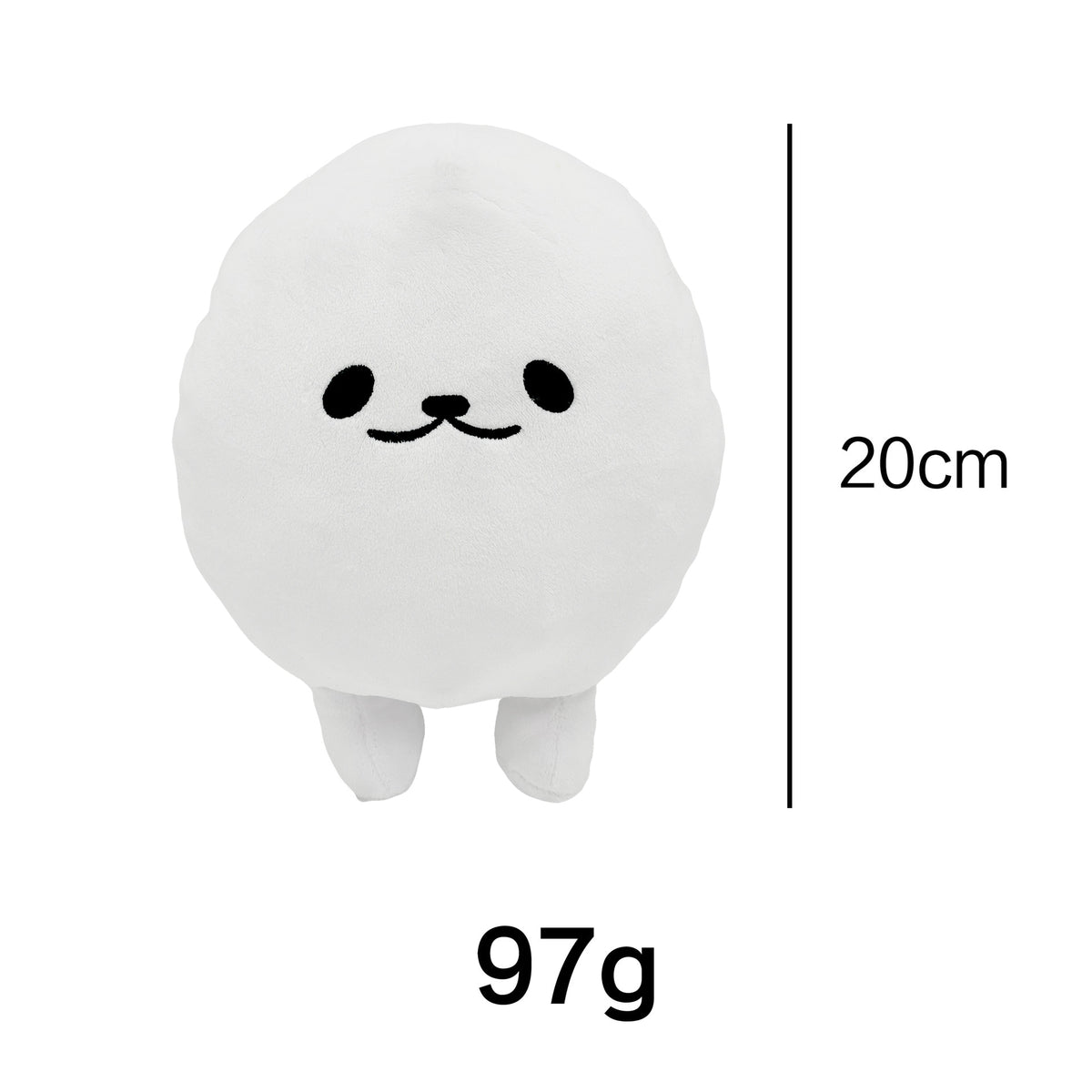 20cm White Eggdog Soft Plush Egg Dog Plush Toy