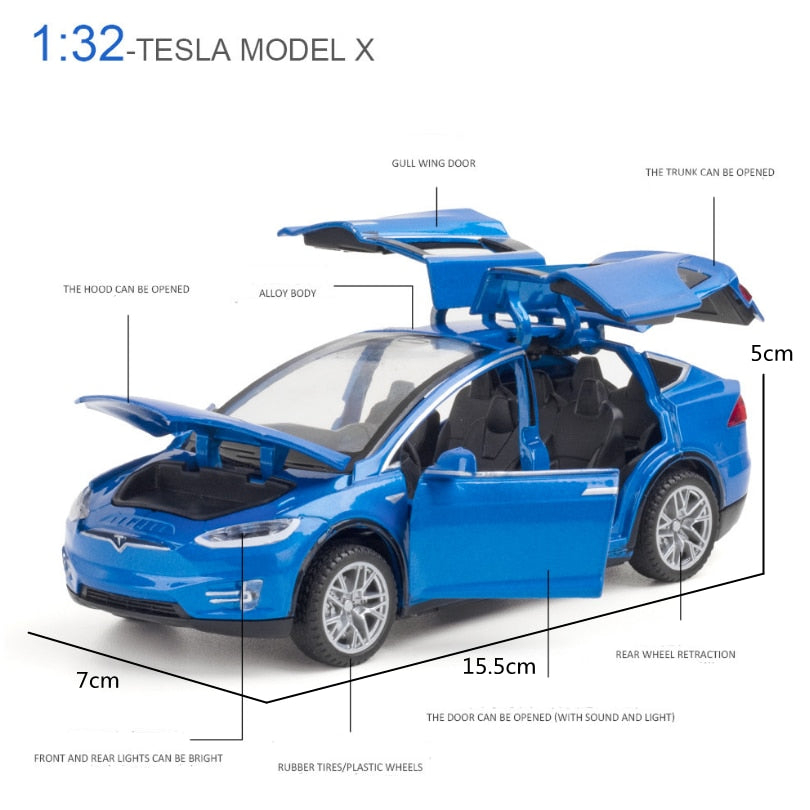 1:32 Tesla Model X Alloy car model