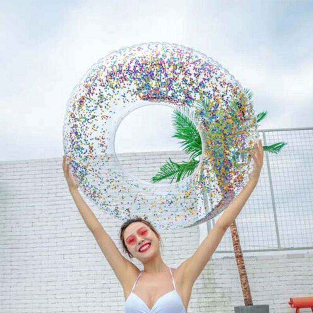 Colorful Glitter Pool Foats Swimming Ring