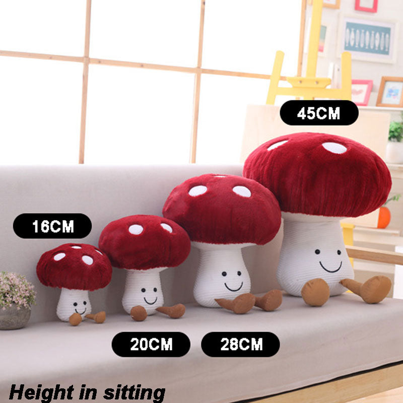 Cute mushroom pillow stuffed animal