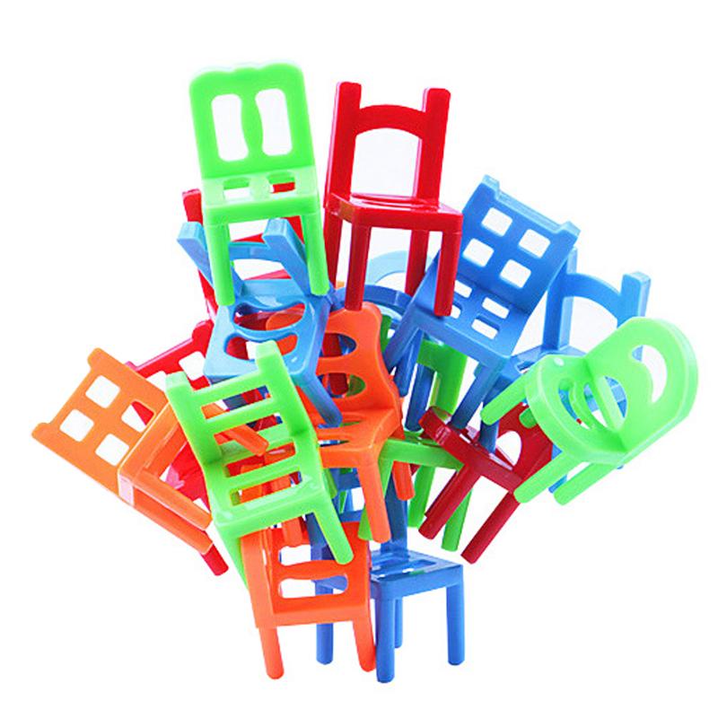 New 18pcs Mini Chair Balance Blocks Toy