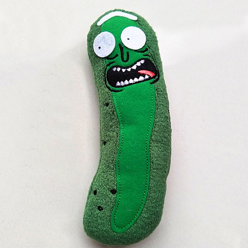 1PC Cute Pickle Rick 20cm Plush Stuffed Doll Funny Soft