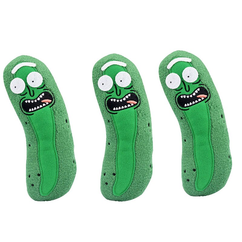 1PC Cute Pickle Rick 20cm Plush Stuffed Doll Funny Soft