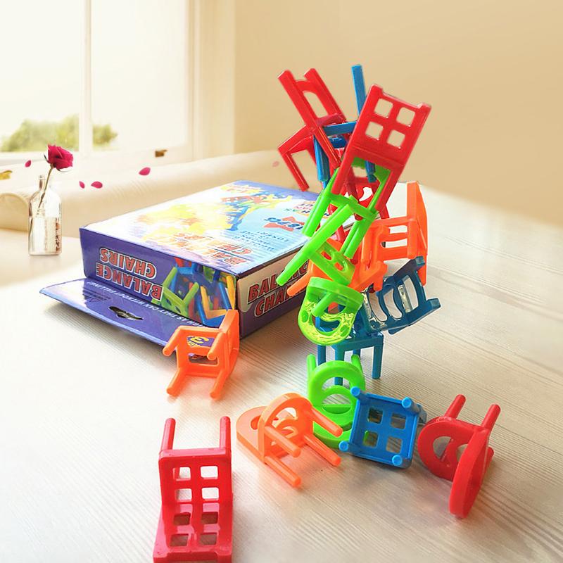 New 18pcs Mini Chair Balance Blocks Toy