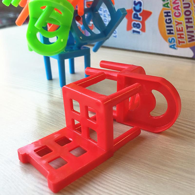 New 18pcs Mini Chair Balance Blocks Toy