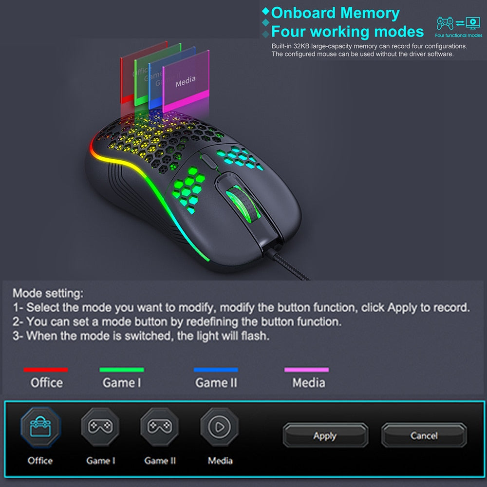 Wired mechanical game mouse