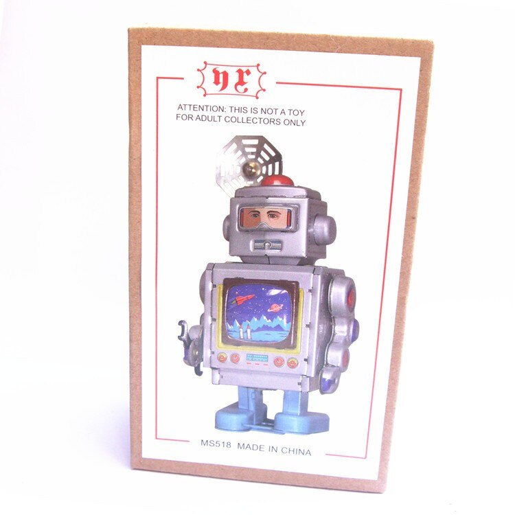 Classic collection Retro Clockwork Wind up Metal Walking Tin Toy