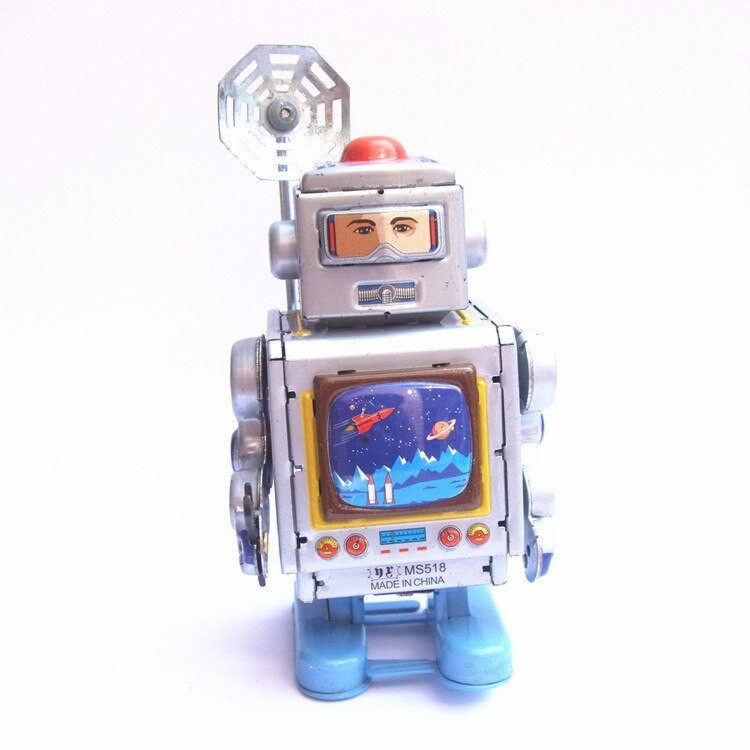 Classic collection Retro Clockwork Wind up Metal Walking Tin Toy