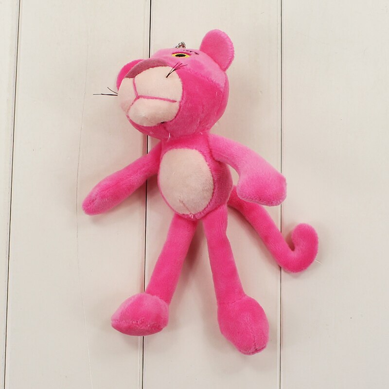 17cm Pink Panther Plush keychain dolls