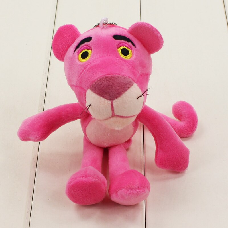 17cm Pink Panther Plush keychain dolls