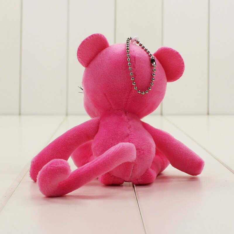 17cm Pink Panther Plush keychain dolls