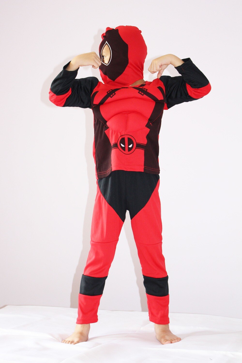 Boy cosplay muscle model costume