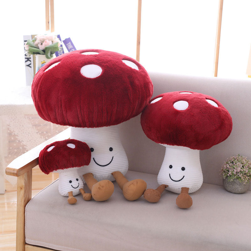Cute mushroom pillow stuffed animal