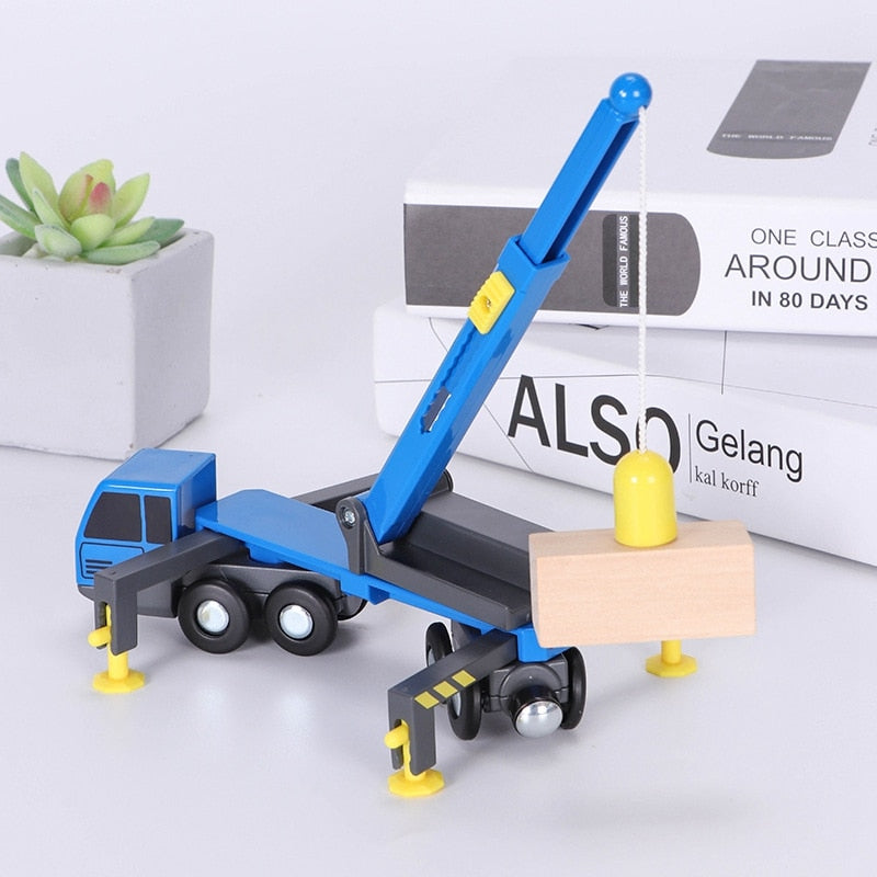 Multifunctional Train Toy Set Accessories Mini Crane Truck