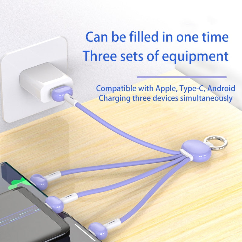 Multiple cell phone charging cables