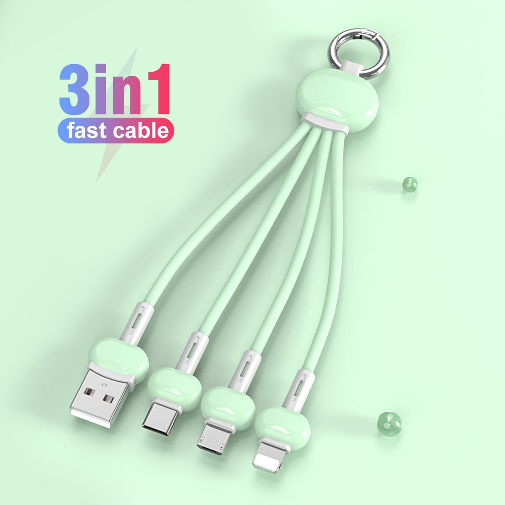 Multiple cell phone charging cables