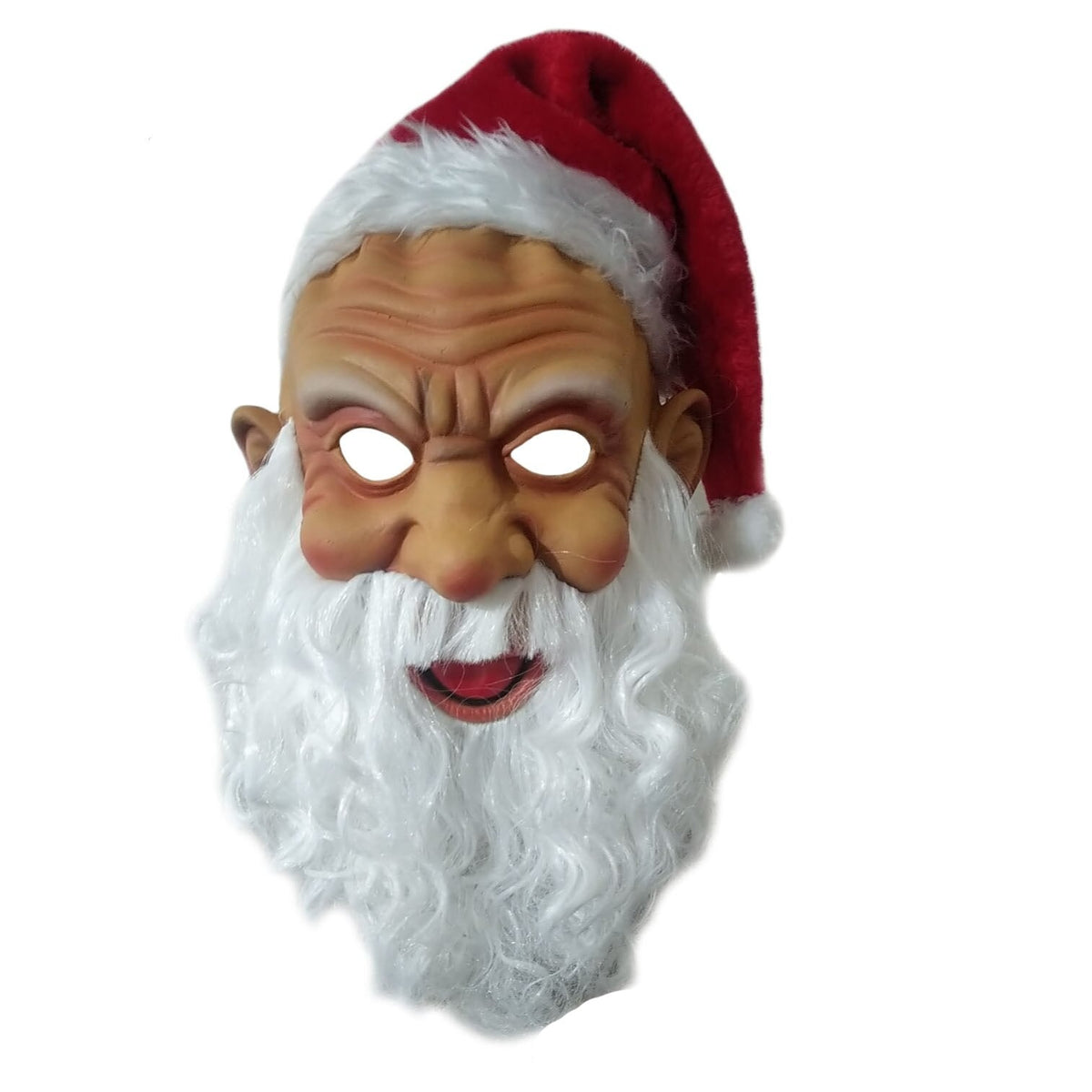 WAYLIKE Santa Claus Mask Wig Beard Set Plush