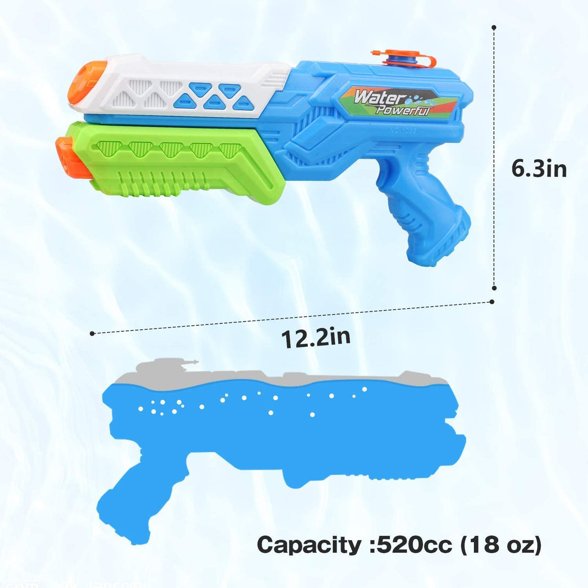 2 Sets of Super Blaster Water Guns Children