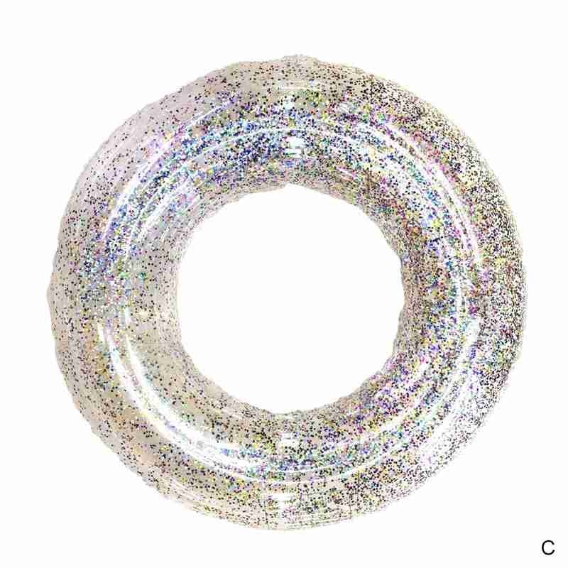 Colorful Glitter Pool Foats Swimming Ring