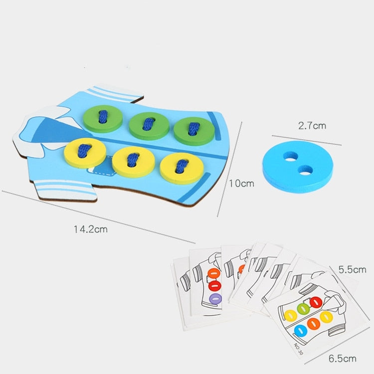 Montessori Busy board Educational Toys Clothes