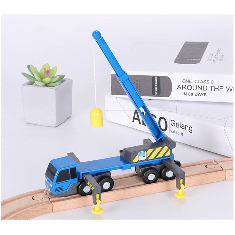 Multifunctional Train Toy Set Accessories Mini Crane Truck