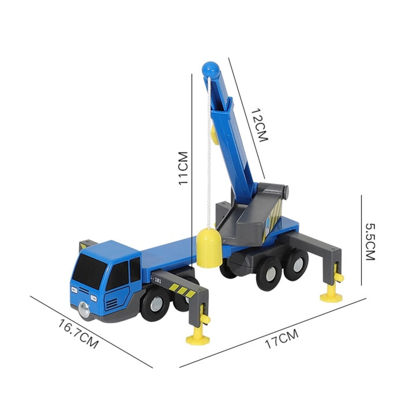 Multifunctional Train Toy Set Accessories Mini Crane Truck
