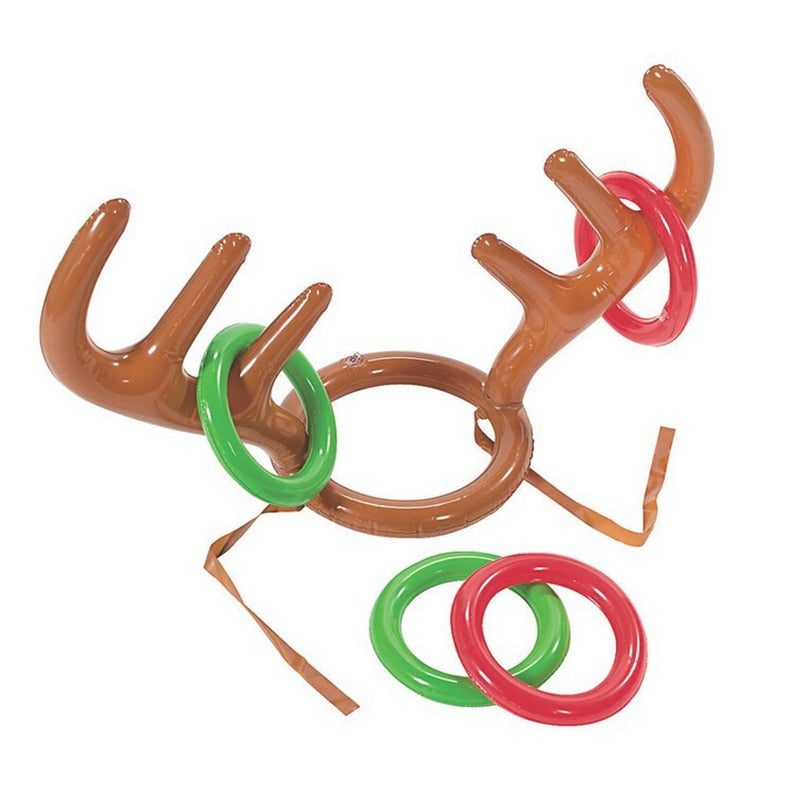 Christmas game inflatable reindeer hat
