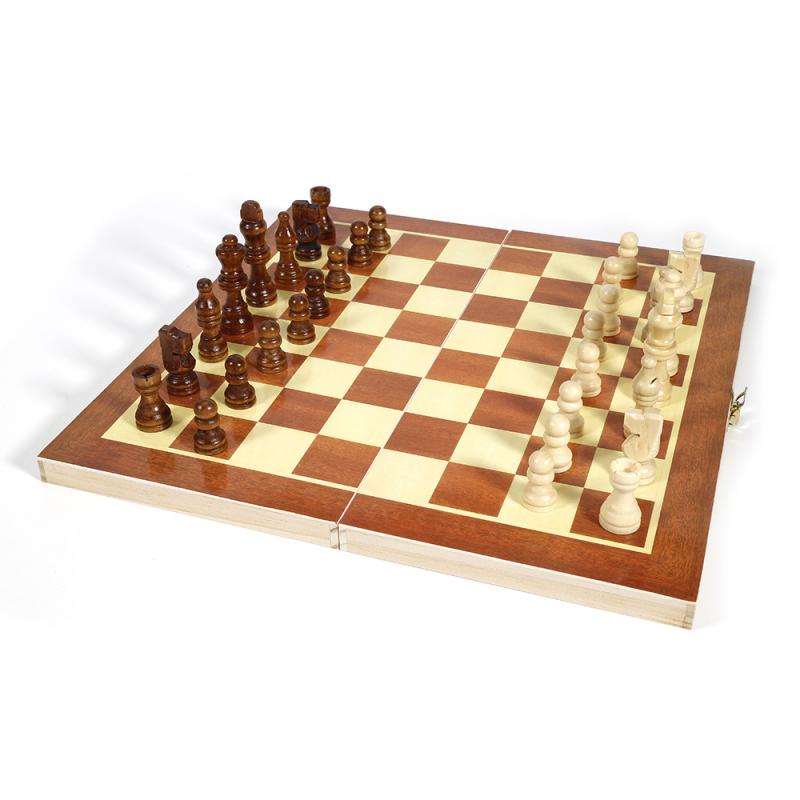 Exquisite wooden folding chess set