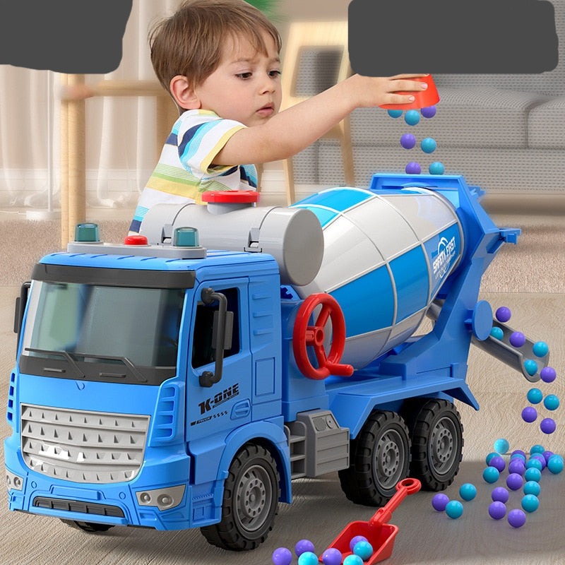 Construction truck concrete toy truck