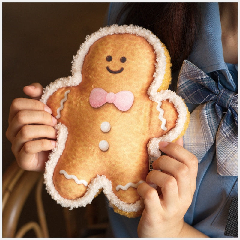 Gingerbread man Fan happy pillow cushion