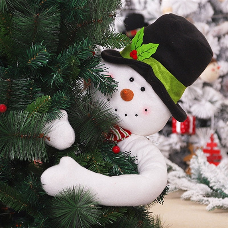 Hugging tree doll Santa Claus Snowman Christmas tree