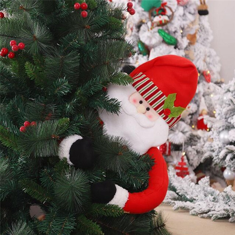 Hugging tree doll Santa Claus Snowman Christmas tree