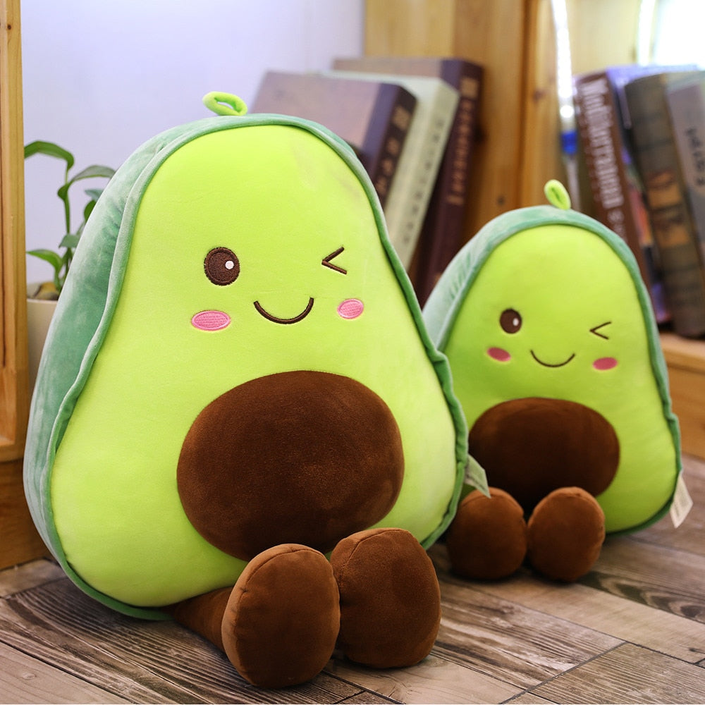 3D stuffed avocado toy