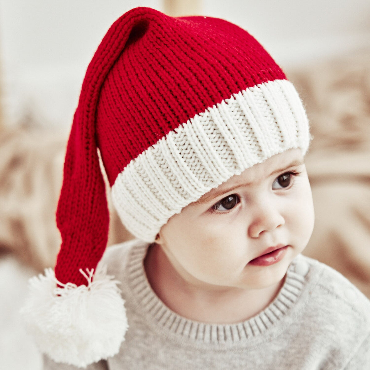 Christmas hat cute pompoms